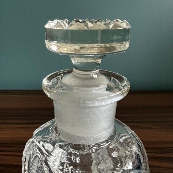 Antique 1915 Perfume Bottle Decanter Cut & Etched Glass Martec Mekee Brothers - Picture 11 of 16